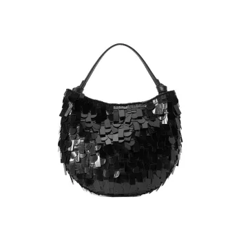 Staud Acrylic Crescent Bag One Shoulder Handbag Mini Women's Black
