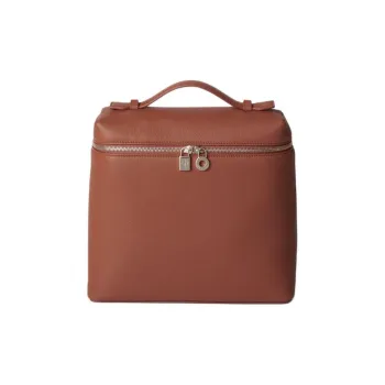 Loro Piana ExtraPocket Calfskin Handheld Backpack Women's Brown