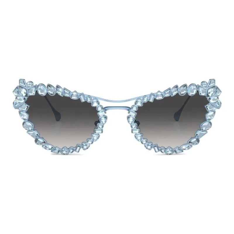 Swarovski Crystal embellished Clip on Frame Sunglasses-1