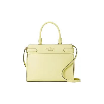 Kate Spade Staci Leather Handbag Shoulder Bag Crossbody Bag Medium Size Women's Yellow