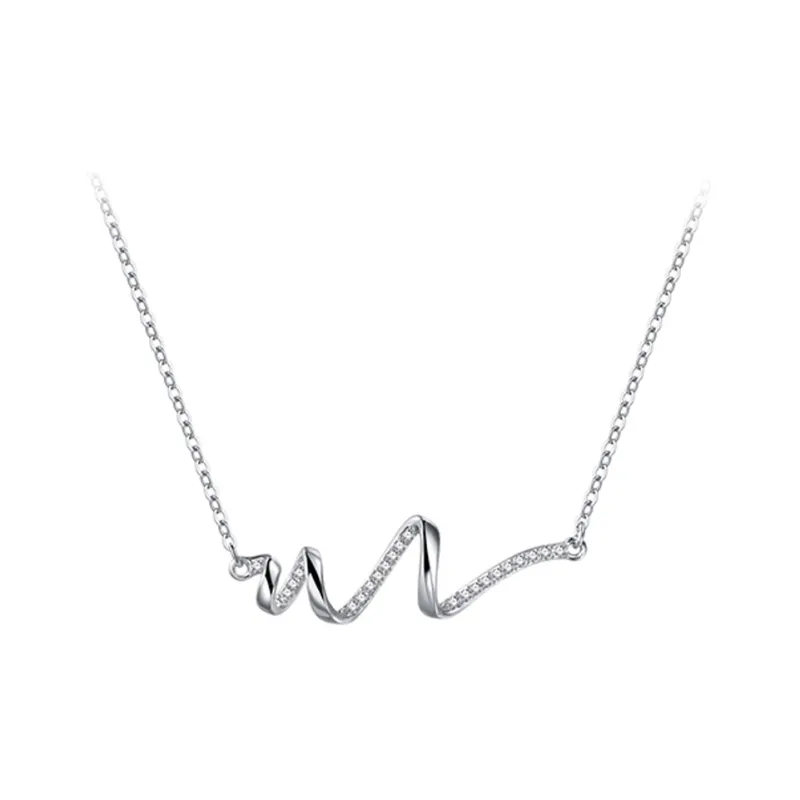 FANCI 925 Silver Set With Precious Stones Necklaces Women's-0
