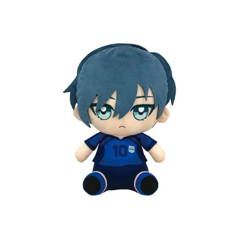 BANDAI BLUE LOCK Chibi Plush Doll BIG Yoichi Isagi Honey Fun Return Dolls Plush Doll 27cm Height-5