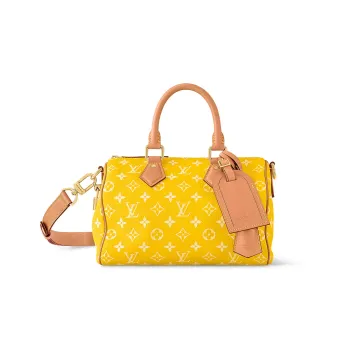 LOUIS VUITTON Speedy P9 Bandoulière 25 Monogram Leather Jaune Mat