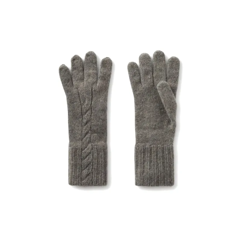 Loro Piana Napier Knitted Gloves-0