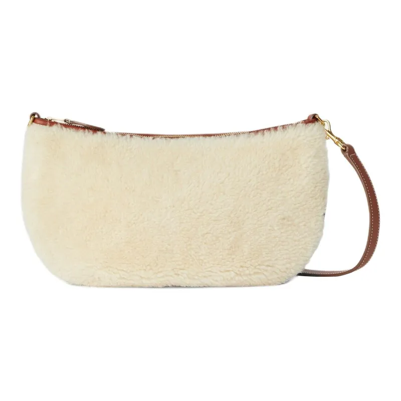 Loro Piana Sheepskin Crossbody Bag Shoulder Bag Women's Butter/Deep Maris Piper Mash-0