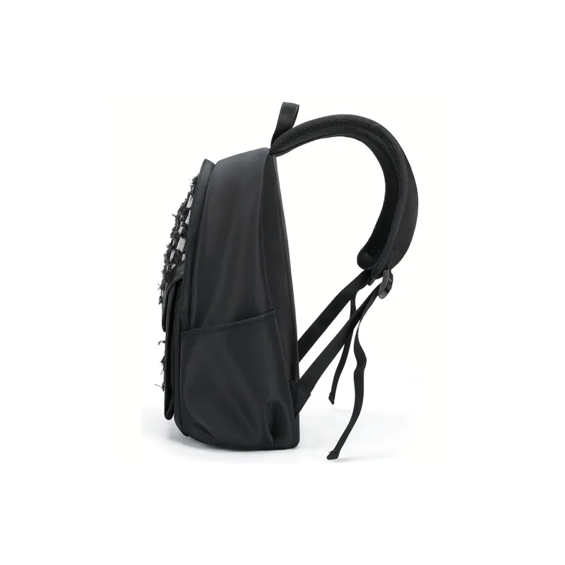 L&M Oxford Backpack Regular Unisex Black/Gray-10