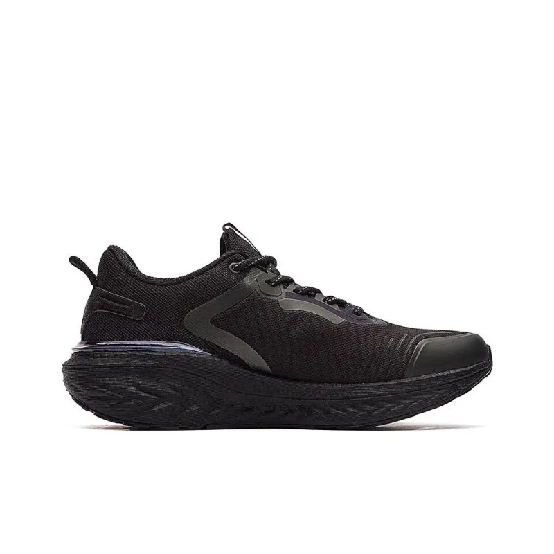 361° Anti Slip Wear Resistant Low Top Running Shoes Men's Black Gray-1