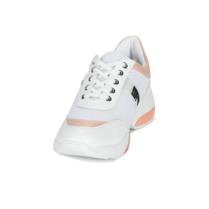 LOVE MOSCHINO Low Top Casual Shoes Women's White Pink-2