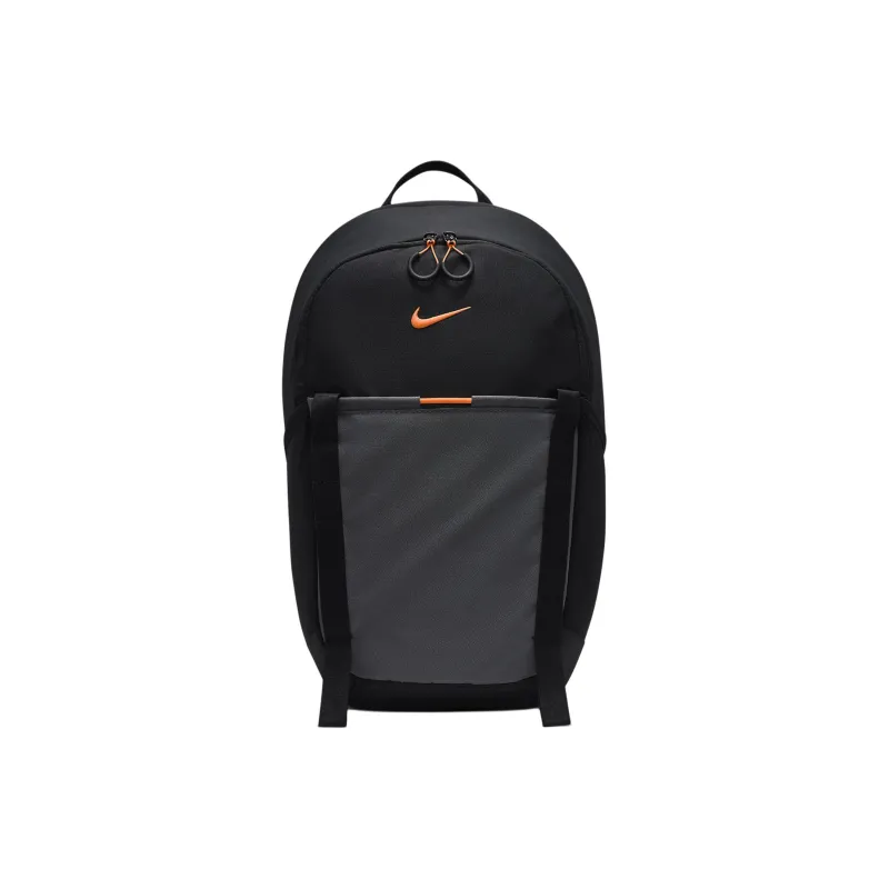 Nike Fabric Backpack Regular Unisex Black & Coal Black & Dutch Orange-0