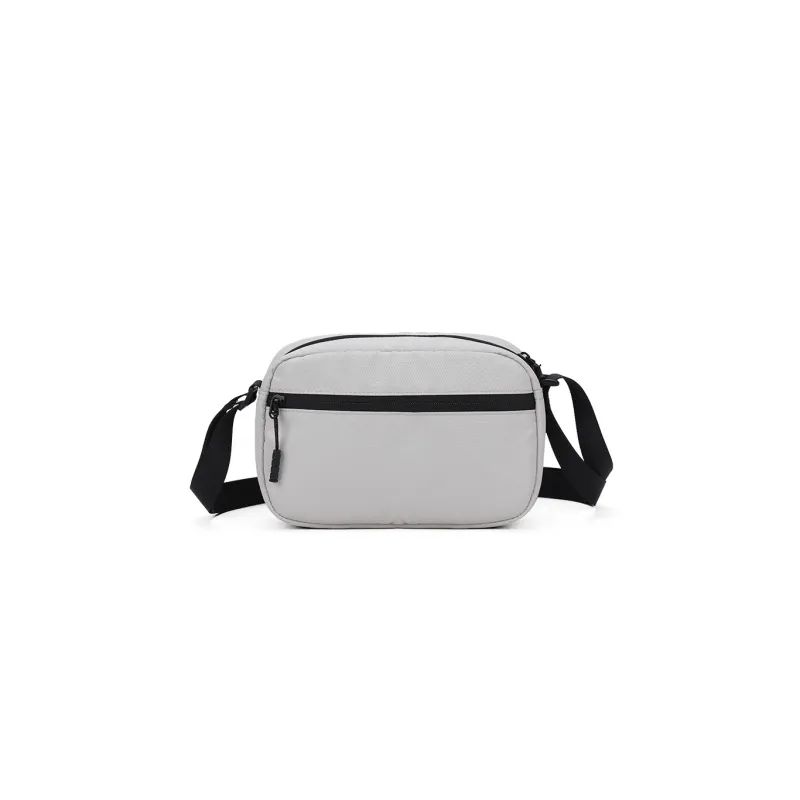 AOKING AK Polyester Water-Resistant Travel Crossbody Bag Shoulder Bag Regular Men's Black/Gray-5