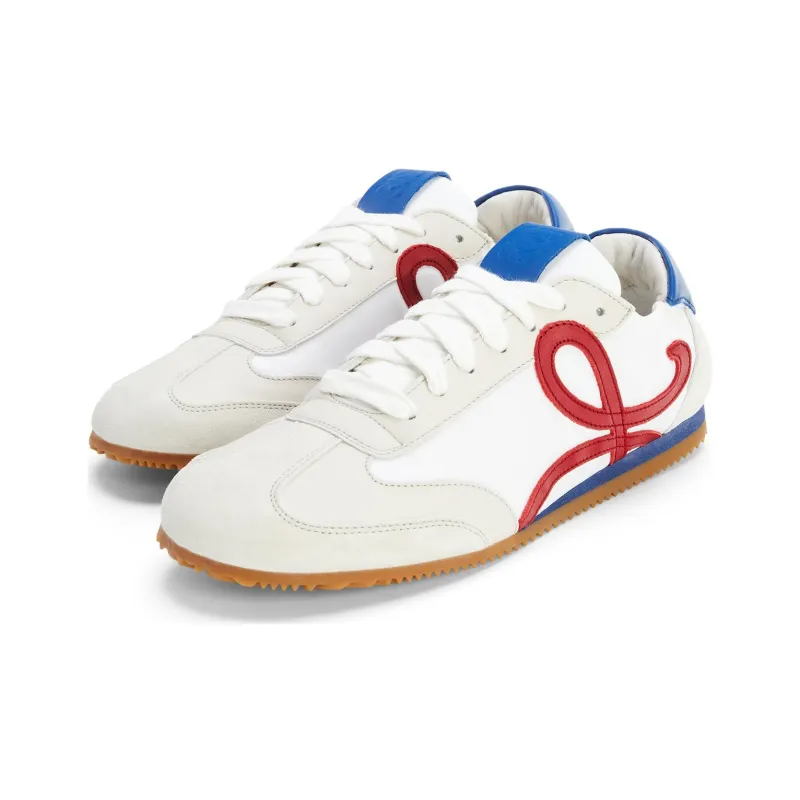 LOEWE Ballet Runner Slip Resistant, Abrasion Resistant, Lightweight Low Top Casual Shoes Men's White Red-3