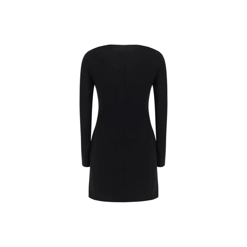 Blumarine Rose brooch detail Mini Dress-1