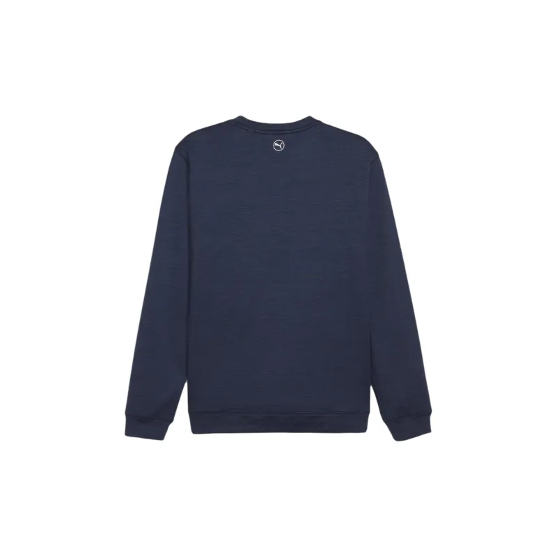 PUMA Cloudspun Patch Crewneck Sweatshirt Men's Marine Blue-1
