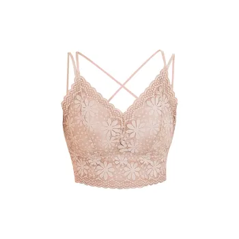 Flowers In Water Bra Women's Cream Skin