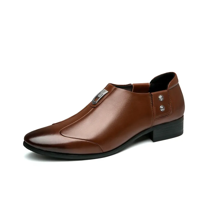 DTN Dress Shoes Men Low Top Black/Brown-4
