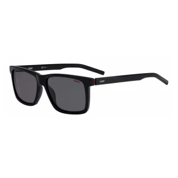 HUGO BOSS Acetate Metal Square Sunglasses Men's Black