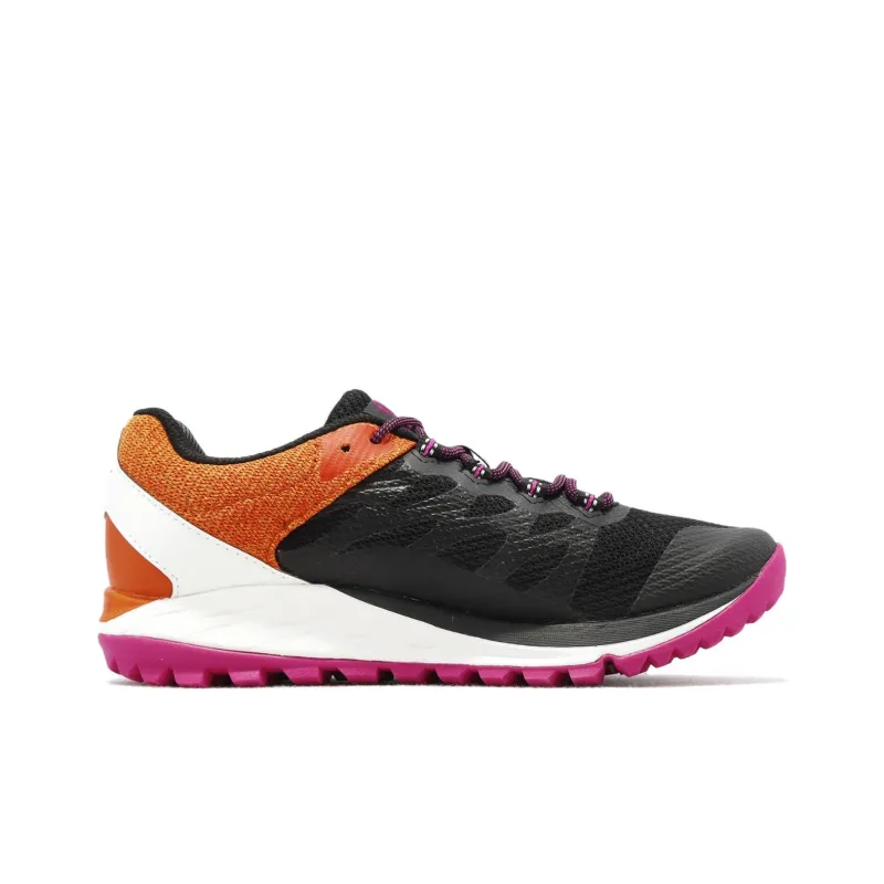 MERRELL Antora 2 Cushioned Slip-Resistant Low-Top Hiking Shoes Women's Black Purple Orange-1