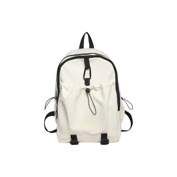 Deli Bear Polyester Laptop Backpack Regular Unisex White/Pink/Black