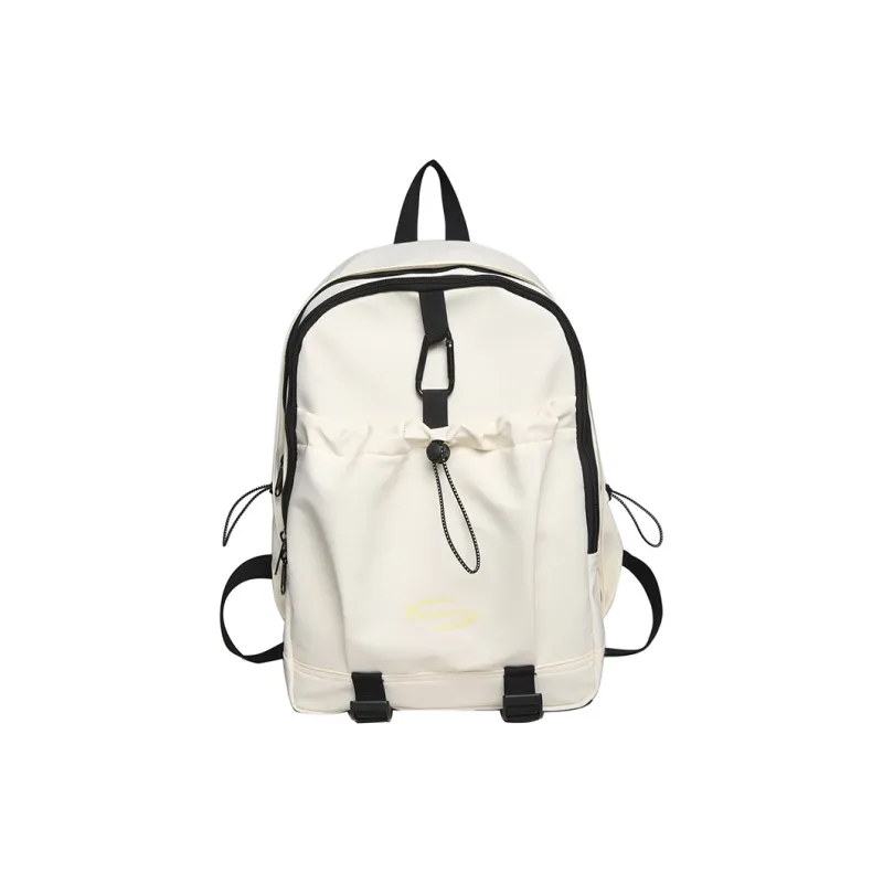 Deli Bear Polyester Laptop Backpack Regular Unisex White/Pink/Black-0
