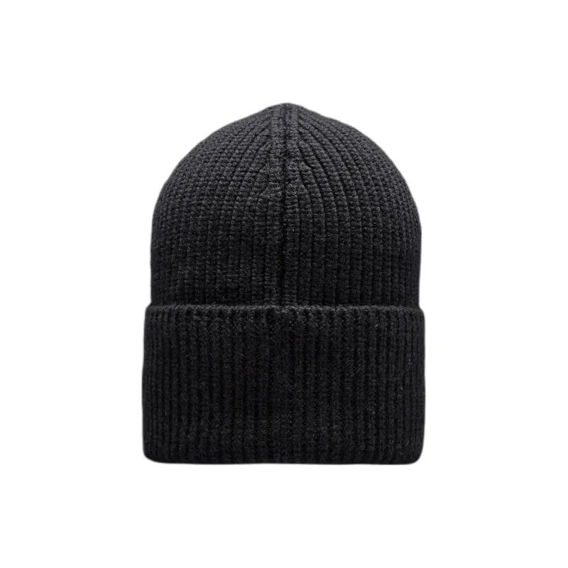Moncler Merino Wool Polyester Beanies Unisex Black-1