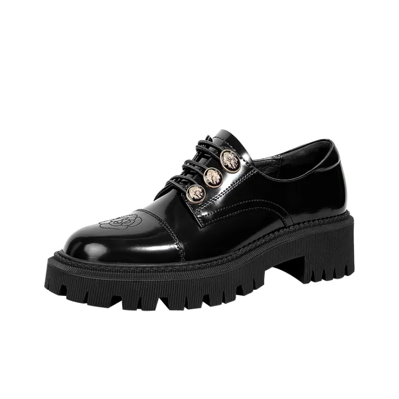 WUDASHU Loafers Women's Black, Brown-0
