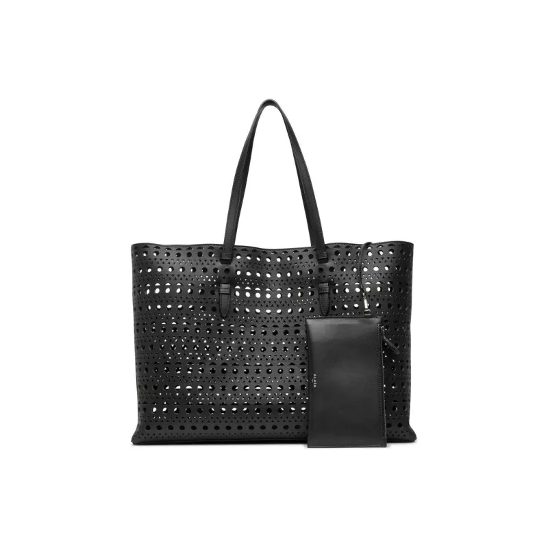 Alaia Mina 44 Openwork Tote Bag-2
