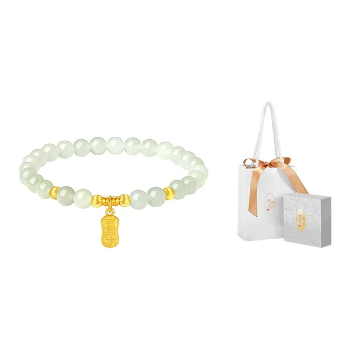 MAMADESHOUHU Hetian Jade Bracelets Pale Greenish White Jade Women's-2