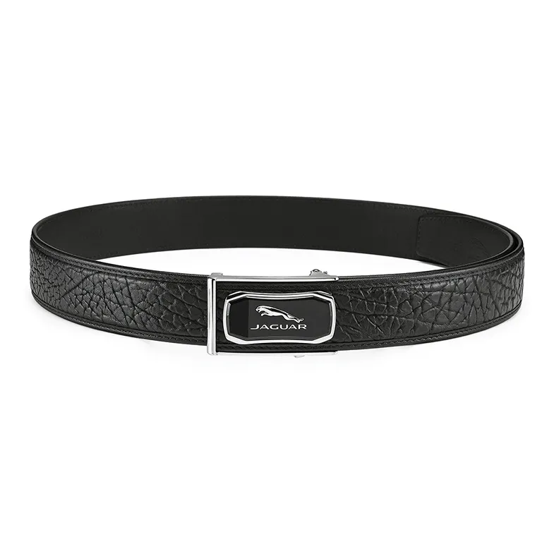 JAGUAR Fashion Business Wild Leather Leather Belts Men's Width 3.7cm-4