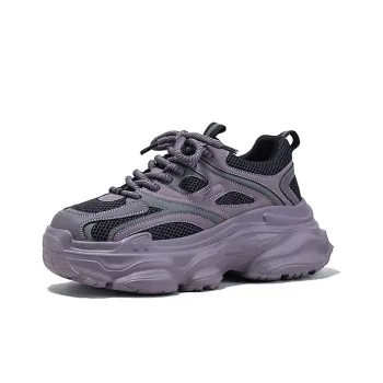SELAIYA Slip Resistant Lightweight Height Increasing Low Top Chunky Sneakers Women's