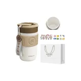 [Free Shopping Bag+Sticker *2 3D Effect Stickers *6]Ceramic Liner Rich Brown 400ML