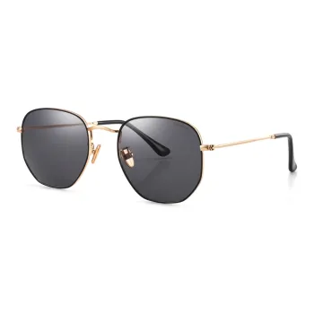  JIGOTT Plate And Metal Metal Irregular Shape Sunglasses Unisex