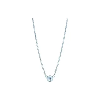 TIFFANY & CO. Platinum Necklaces Women's Silver