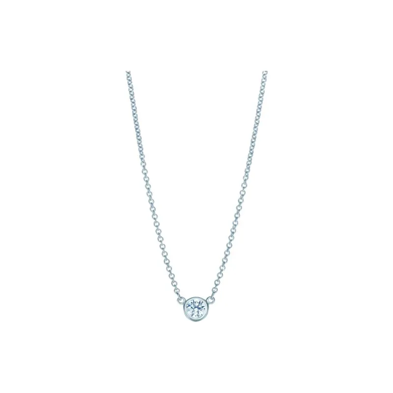 TIFFANY & CO. Platinum Necklaces Women's Silver-0