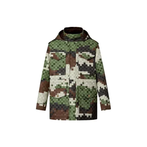 LOUIS VUITTON Parka Coats Men Green