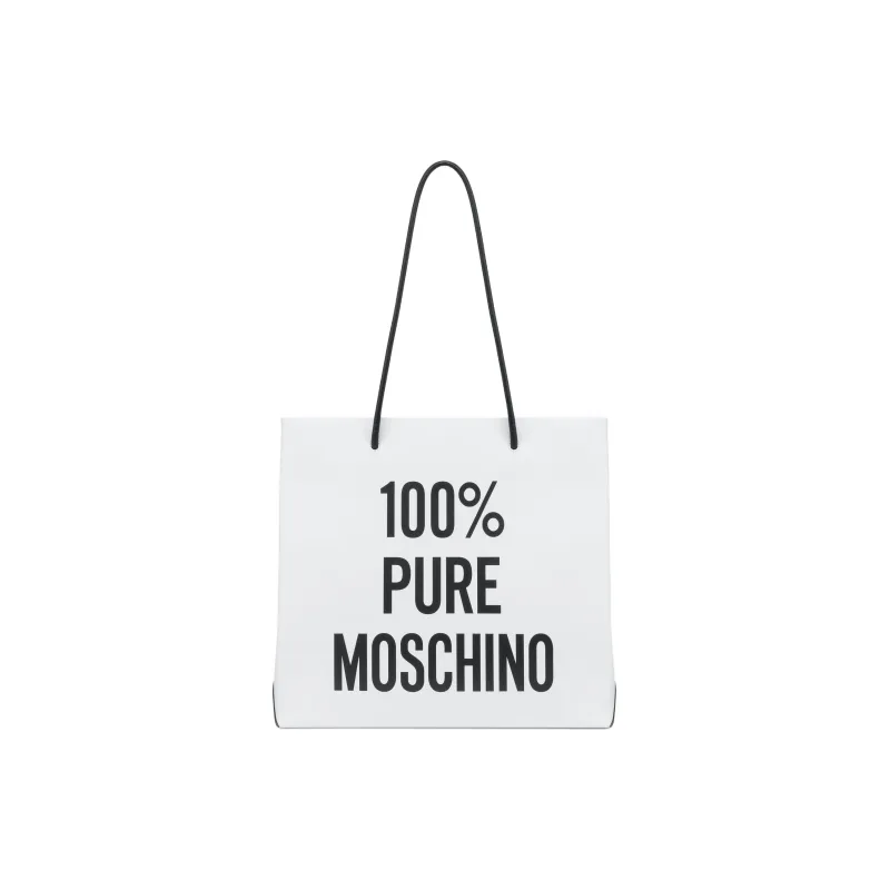 MOSCHINO Logo Printed Top Handle Bag-0