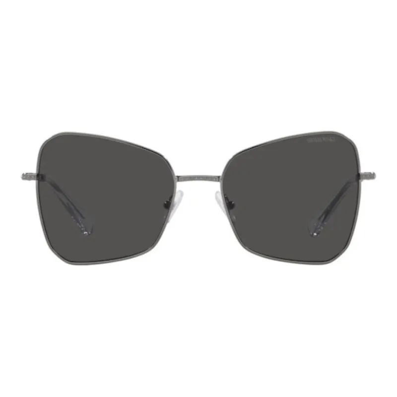 Swarovski Metal Butterfly Sunglasses Men's Gray-1