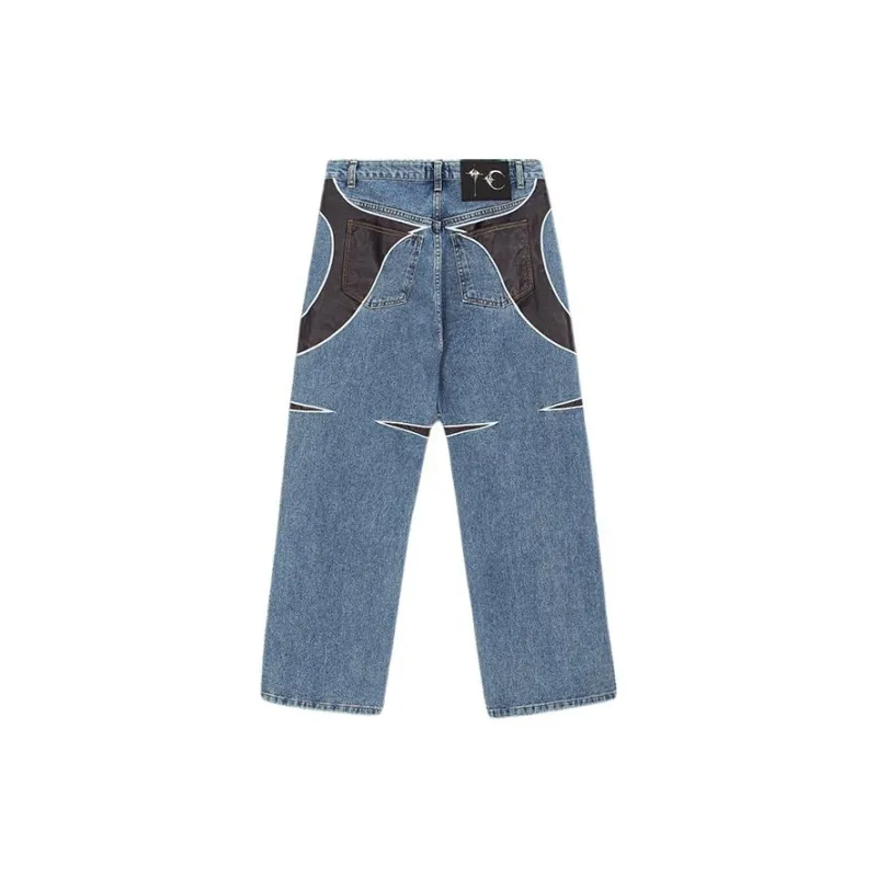 THUG CLUB Jeans Men Blue-1
