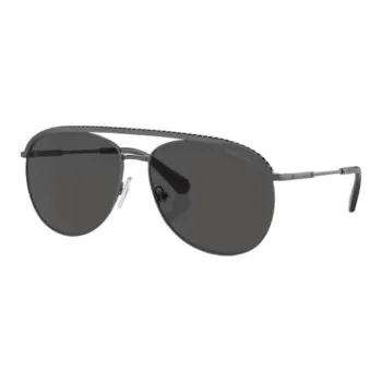 Swarovski Metal Aviator Sunglasses Men's Black