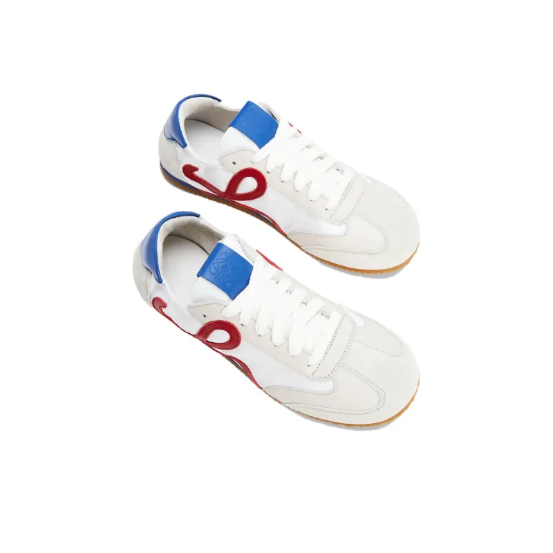 LOEWE Ballet Runner Slip Resistant, Abrasion Resistant, Lightweight Low Top Casual Shoes Men's White Red-4