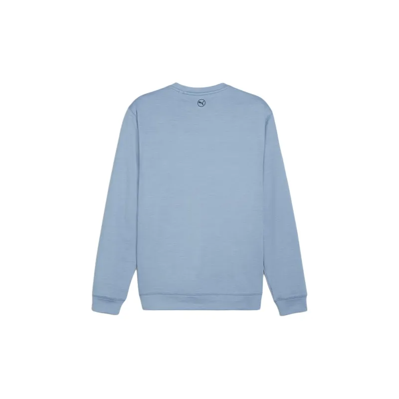 PUMA Cloudspun Patch Crewneck Sweatshirt Men's Blue-1