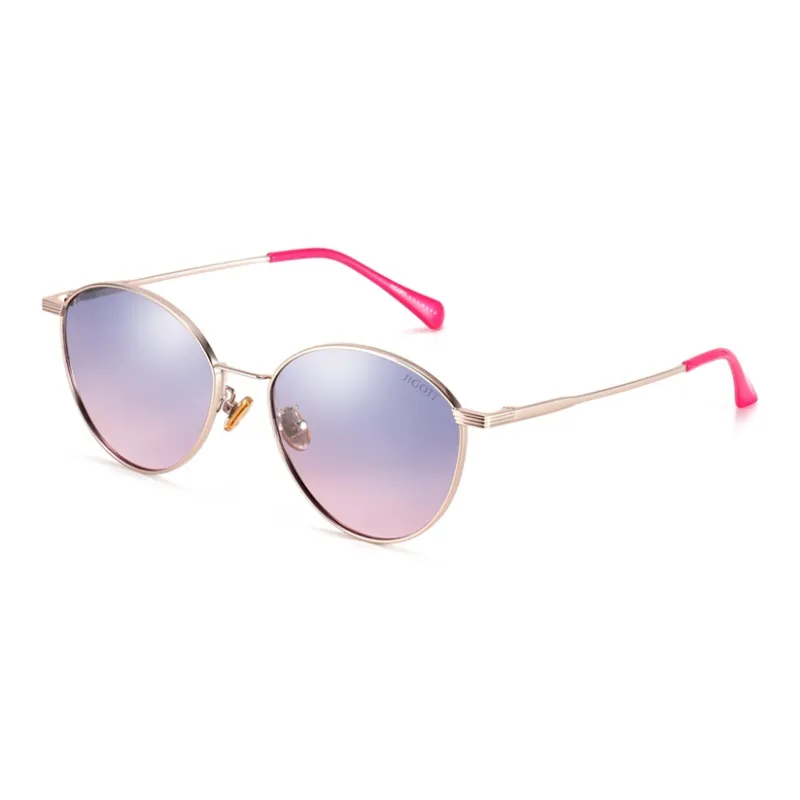  JIGOTT Metal Oval Sunglasses Unisex-4