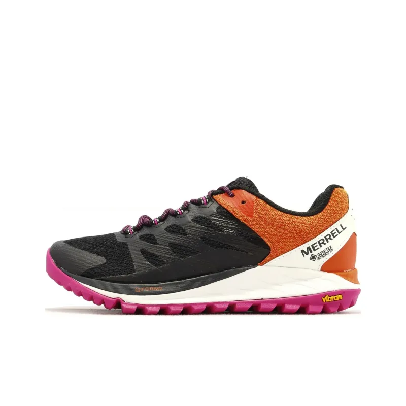 MERRELL Antora 2 Cushioned Slip-Resistant Low-Top Hiking Shoes Women's Black Purple Orange-0