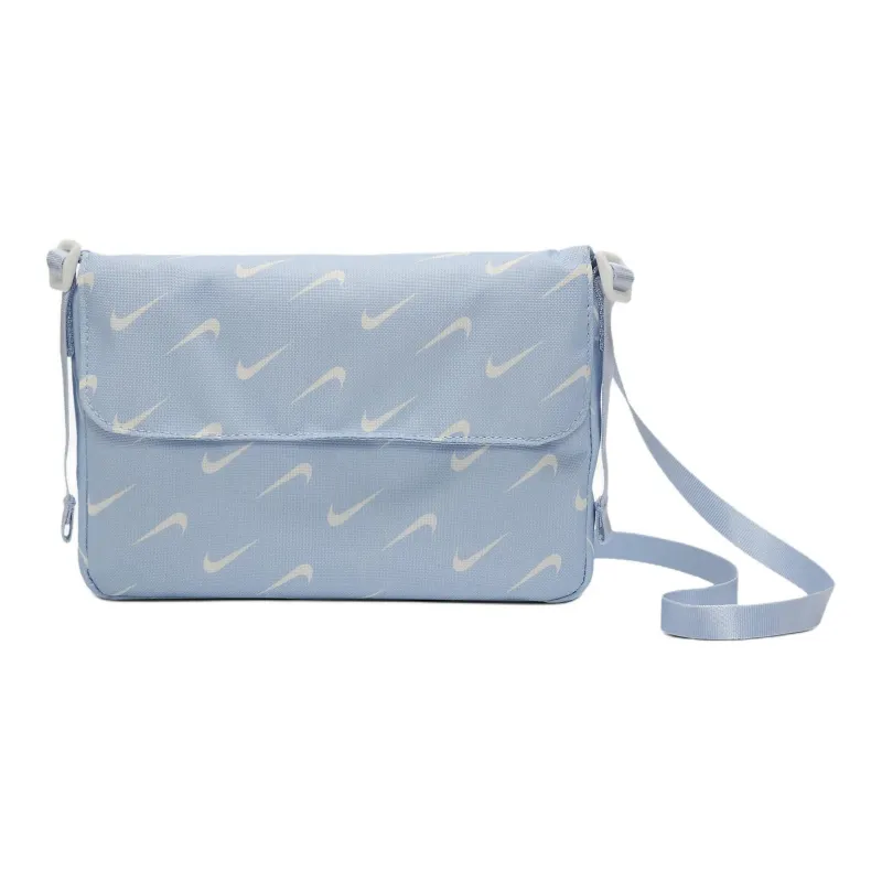 Nike Polyester Sports Bag Shoulder Bag Crossbody Bag Women's Light Blue-0
