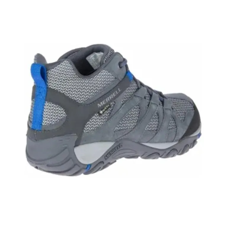 MERRELL Alverstone Mid GTX Durable Breathable Mid-Top Outdoor Shoes Men's Gray-4