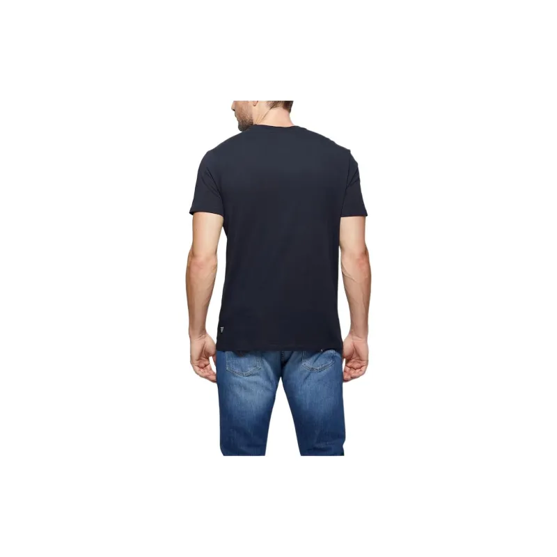 GUESS Crewneck Logo Tee T-Shirt Men's Dark Blue-1