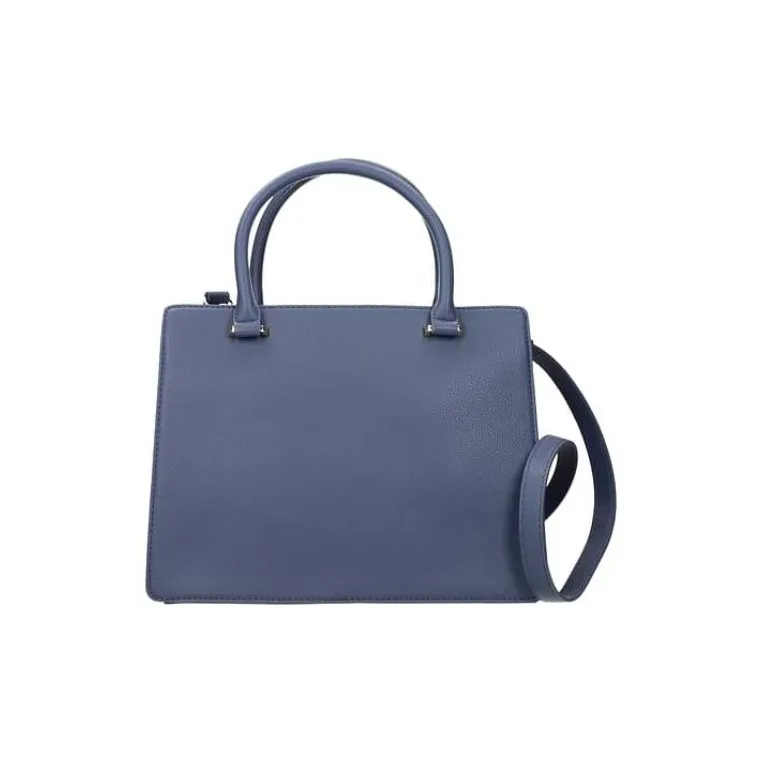 LOVE MOSCHINO Polyurethane Shoulder Bag, Crossbody Bag, Handbag Medium Size Women's Denim Blue-2