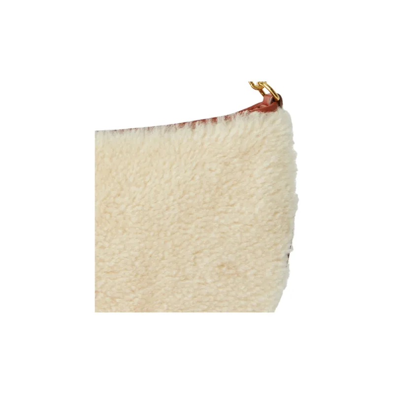 Loro Piana Sheepskin Crossbody Bag Shoulder Bag Women's Butter/Deep Maris Piper Mash-5
