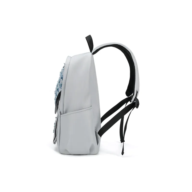 L&M Oxford Backpack Regular Unisex Black/Gray-4