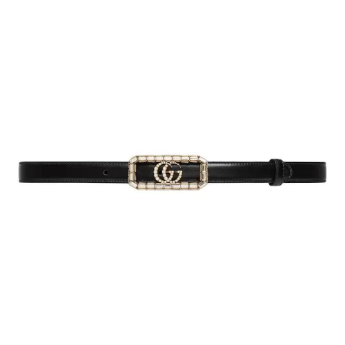 GUCCI Double G-buckle Leather Belt