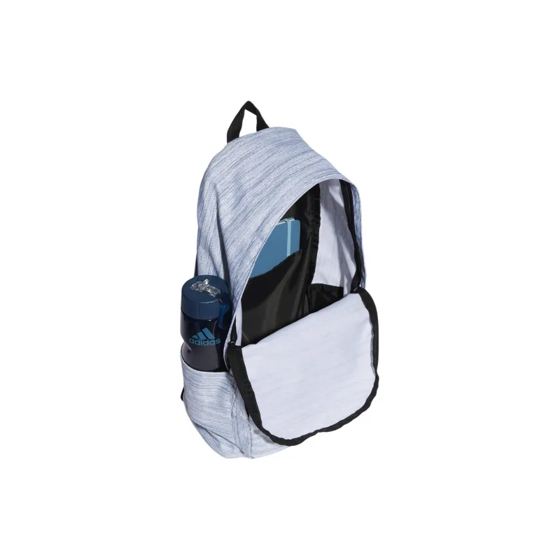 Adidas Recycled Polyester Plain Weave Fabric Backpack Unisex Crew Blue With Core White And Black-2